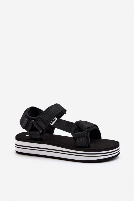 Sieviešu basenes ar platformu Lee Cooper LCW-24-05-2753 melnas krāsas