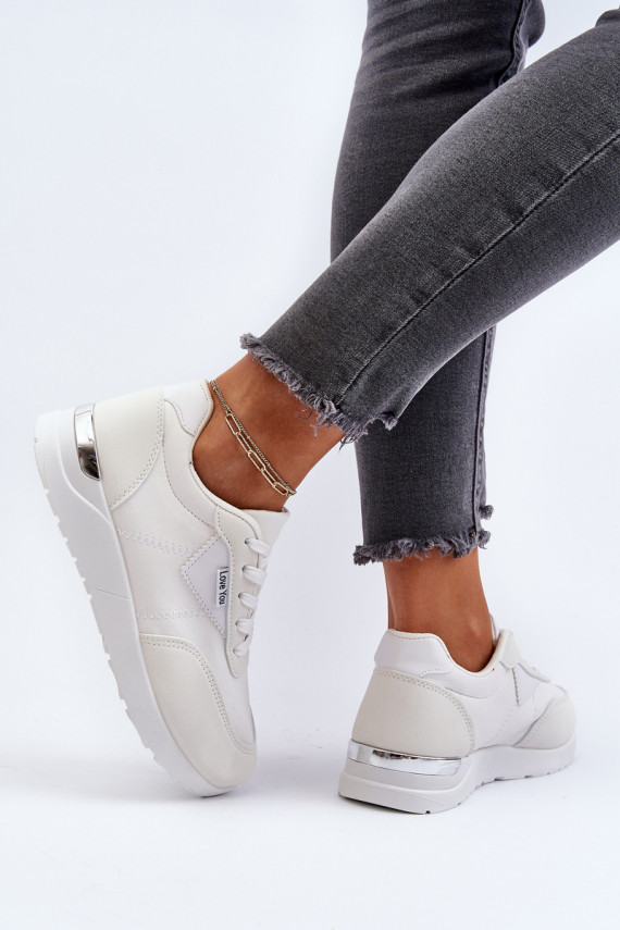 sporta apavi Sneakers modeļa apavi Sievišķīgs baltas krāsas Vovella