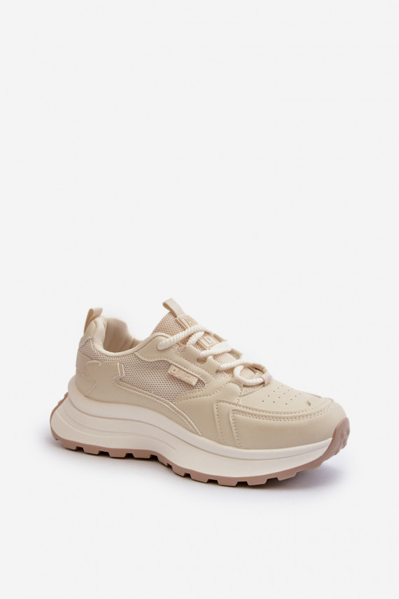Sneakers modeļa apavi Sievišķīgs HI-POLY SYSTEM Big Star NN274A105 smilšu krāsas