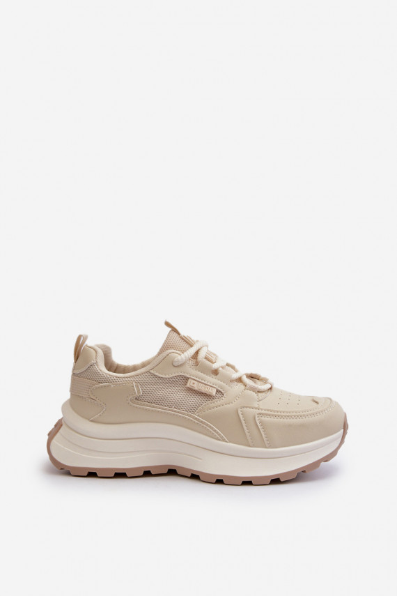 Sneakers modeļa apavi Sievišķīgs HI-POLY SYSTEM Big Star NN274A105 smilšu krāsas
