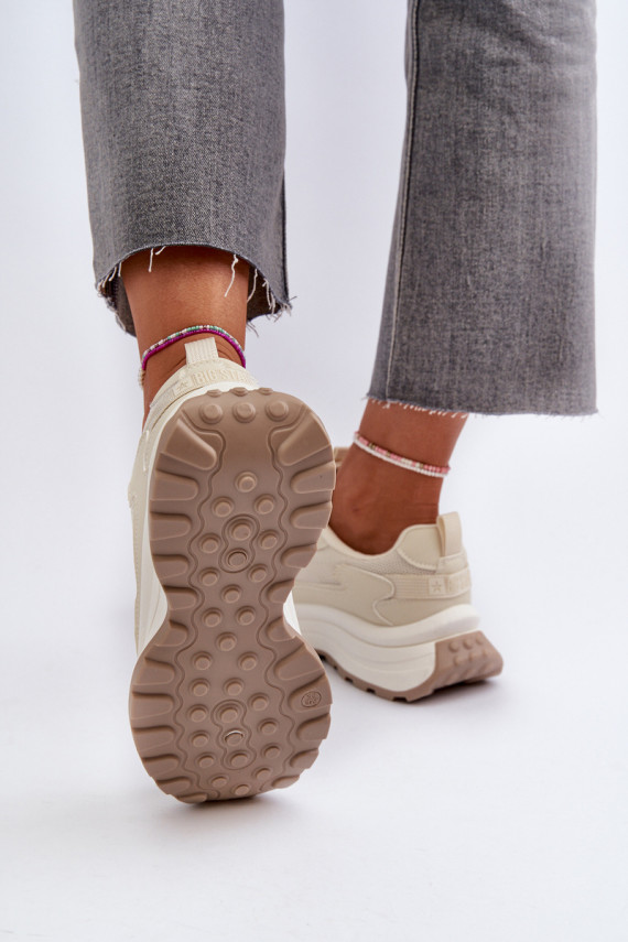 Sneakers modeļa apavi Sievišķīgs HI-POLY SYSTEM Big Star NN274A105 smilšu krāsas