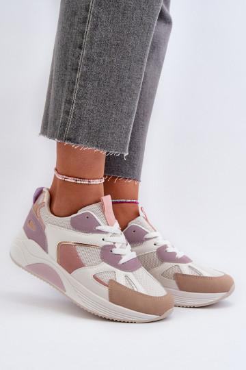 Sneakers modeļa apavi Sievišķīgs ar platformu Violeta krāsa Lenivia 2