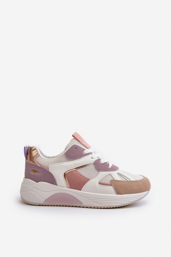 Sneakers modeļa apavi Sievišķīgs ar platformu Violeta krāsa Lenivia
