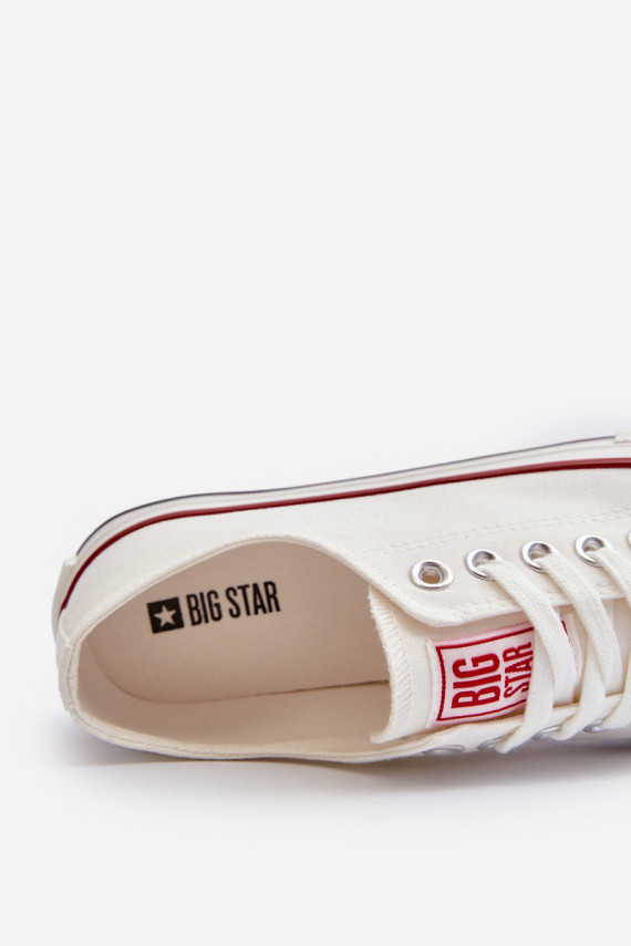 Zems sieviešu puszābaki Big Star NN274274 baltas krāsas