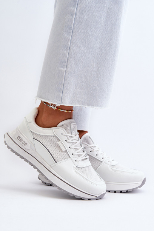 Sneakers modeļa apavi Sievišķīgs Big Star NN274A089 baltas krāsas