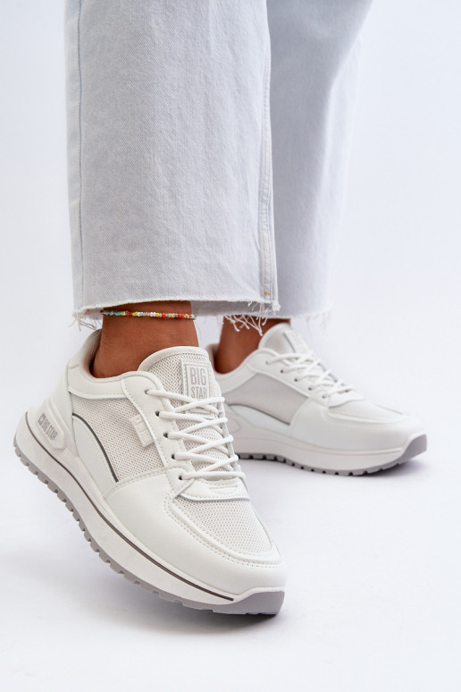 Sneakers modeļa apavi Sievišķīgs Big Star NN274A089 baltas krāsas