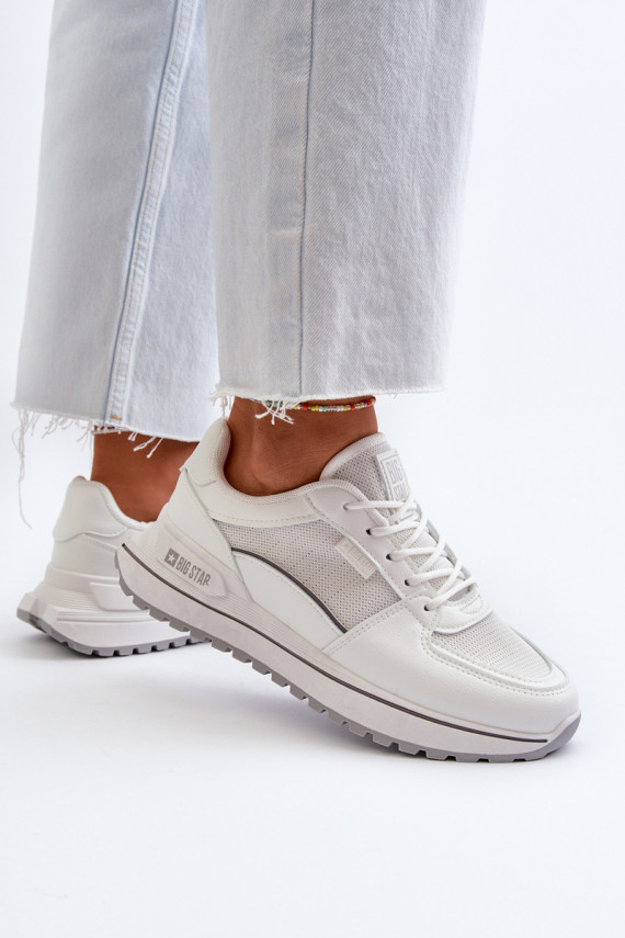 Sneakers modeļa apavi Sievišķīgs Big Star NN274A089 baltas krāsas