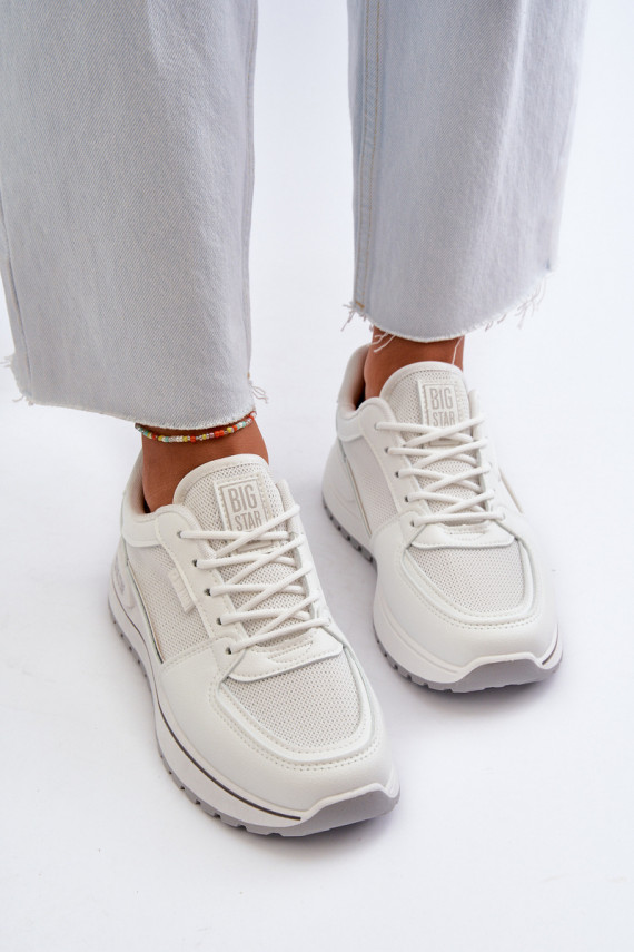 Sneakers modeļa apavi Sievišķīgs Big Star NN274A089 baltas krāsas