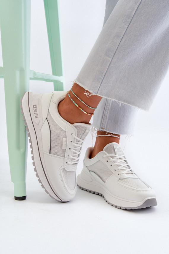 Sneakers modeļa apavi Sievišķīgs Big Star NN274A089 baltas krāsas