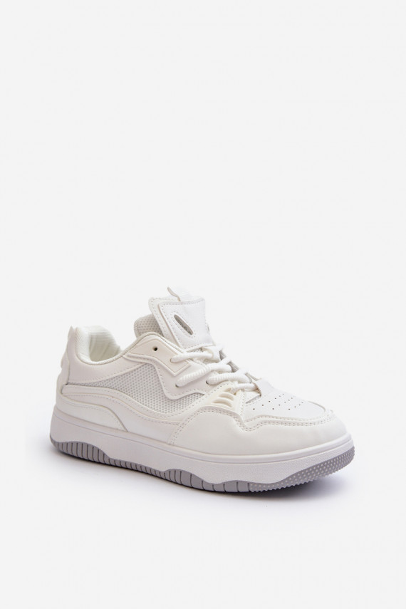 Sneakers modeļa apavi Sievišķīgs ar platformu baltas krāsas Etnaria