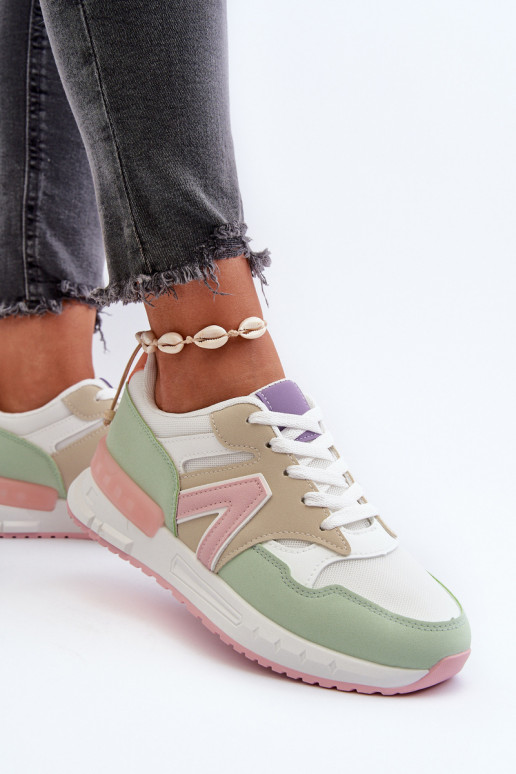 Sneakers modeļa apavi Sievišķīgs no eko ādas Dažādu krāsu Vinelli