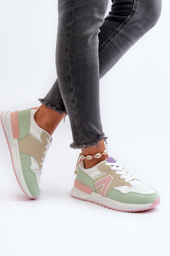 Sneakers modeļa apavi Sievišķīgs no eko ādas Dažādu krāsu Vinelli