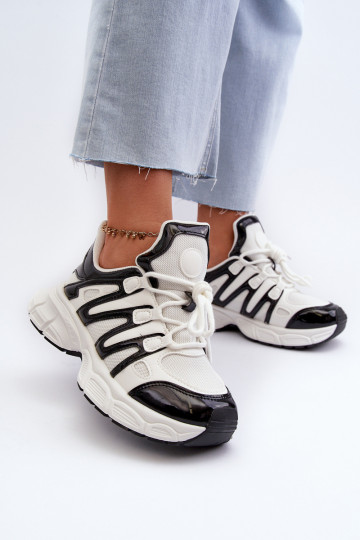 Sneakers modeļa apavi Sievišķīgs Baltas-melnas krāsas Ahmani