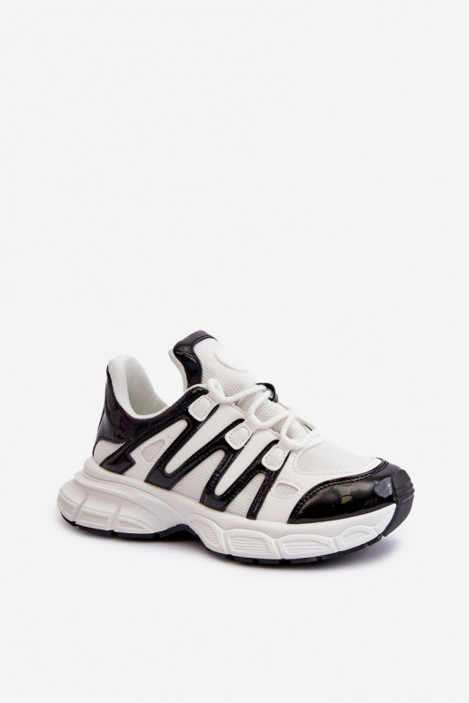 Sneakers modeļa apavi Sievišķīgs Baltas-melnas krāsas Ahmani