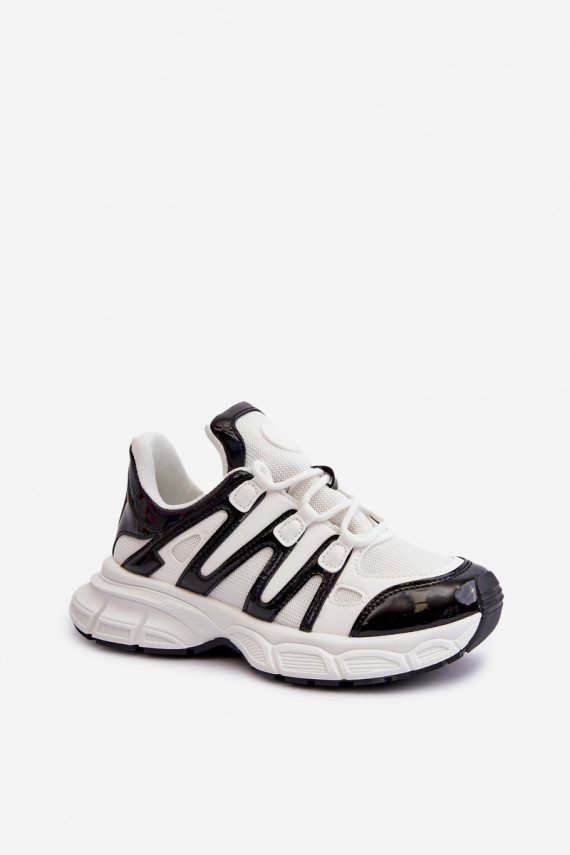 Sneakers modeļa apavi Sievišķīgs Baltas-melnas krāsas Ahmani