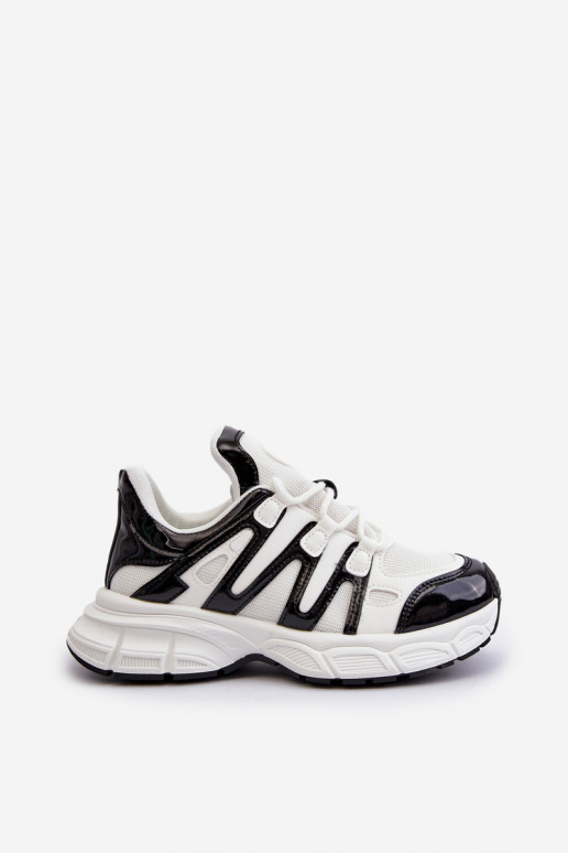 Sneakers modeļa apavi Sievišķīgs Baltas-melnas krāsas Ahmani