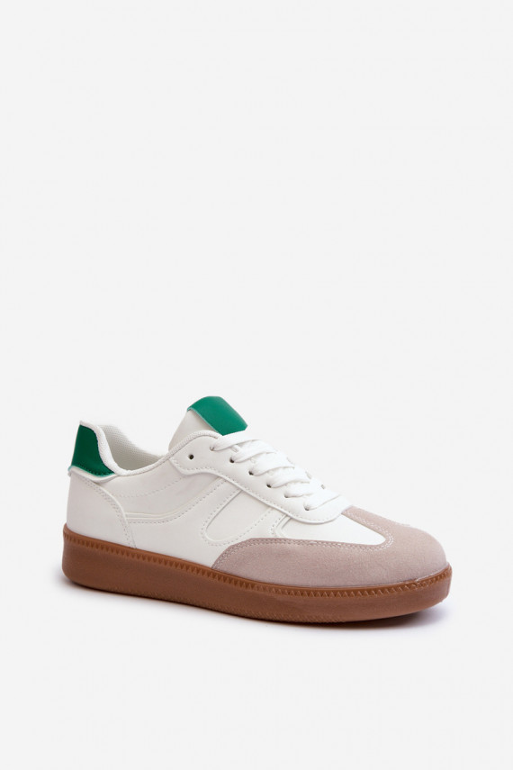 Sneakers modeļa apavi sporta apavi Īsas sievietes baltas krāsas Uvetta