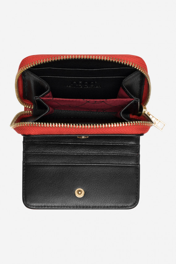 SievišķīgsMaciņš Izgatavota no dabīgas ādas Dzīvnieku raksts Mazs Nobo NPUR-LR0020-C005 sarkanas krāsas