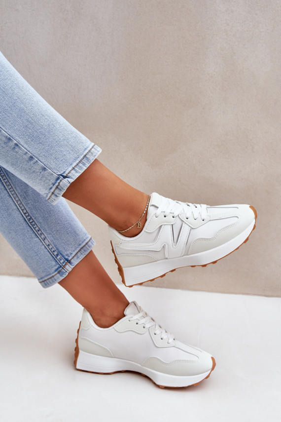 sporta apavi Sneakers modeļa apavi Sievišķīgs baltas krāsas Britma