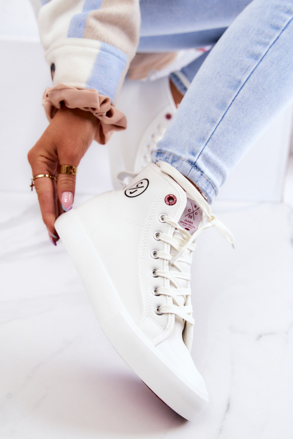 Sievišķīgs tõmblukuga Cross Jeans JJ2R4056C baltas krāsas