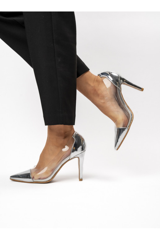 Sievišķīgs augstpapēžu kurpes ARIANA SILVER Efektowny Blask i Nowoczesna Elegancja