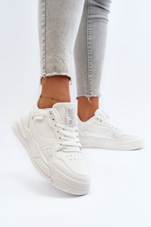 Sievišķīgs Sneakers modeļa apavi Big Star NN274667 baltas krāsas