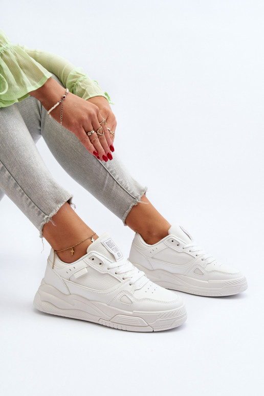 Sievišķīgs Sneakers modeļa apavi Big Star NN274667 baltas krāsas