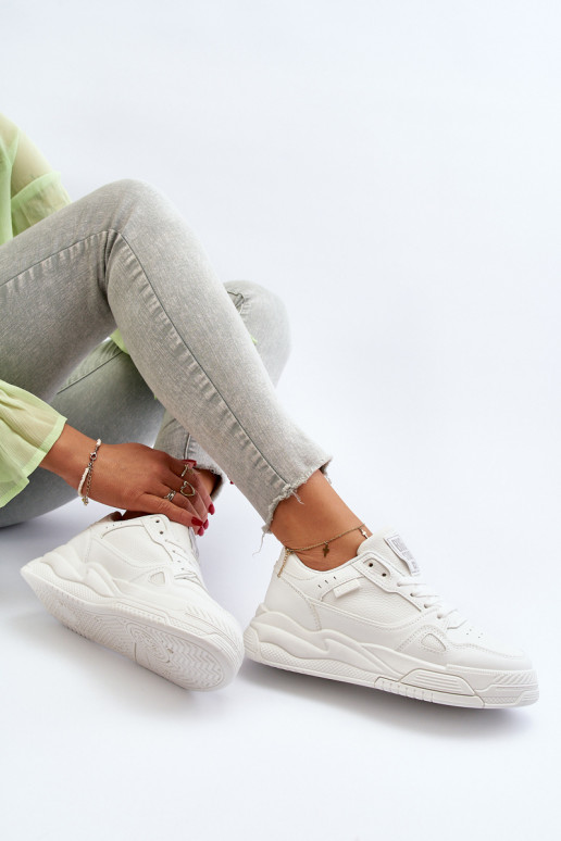 Sievišķīgs Sneakers modeļa apavi Big Star NN274667 baltas krāsas