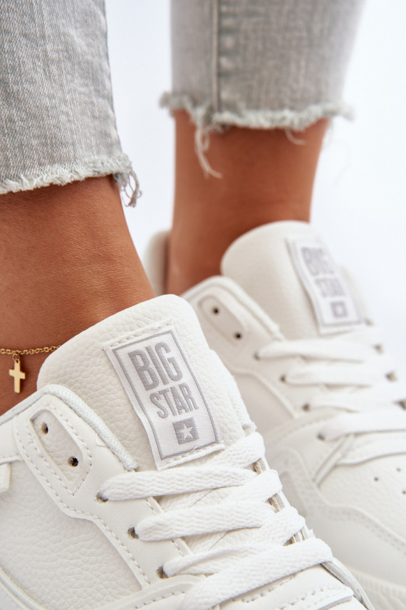 Sievišķīgs Sneakers modeļa apavi Big Star NN274667 baltas krāsas