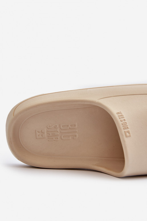 Viegli sieviešu čības Big Star NN274A040 smilšu krāsas