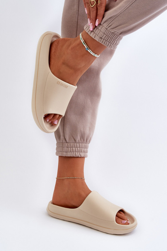 Viegli sieviešu čības Big Star NN274A040 smilšu krāsas