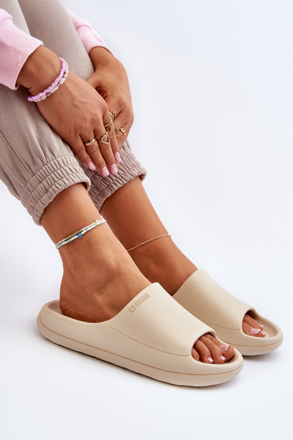 Viegli sieviešu čības Big Star NN274A040 smilšu krāsas