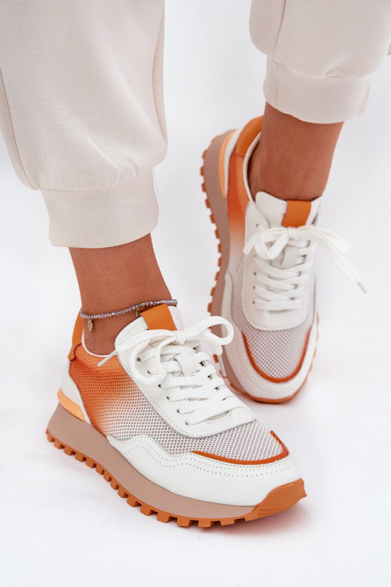 Āda sporta apavi ar tīkliņu Sievišķīgs Vinceza 66775 oranžas krāsas