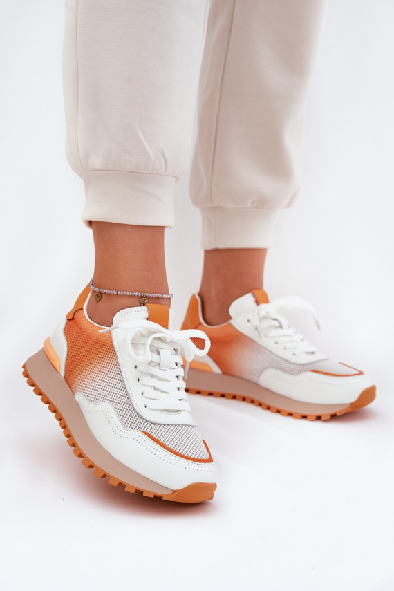 Āda sporta apavi ar tīkliņu Sievišķīgs Vinceza 66775 oranžas krāsas