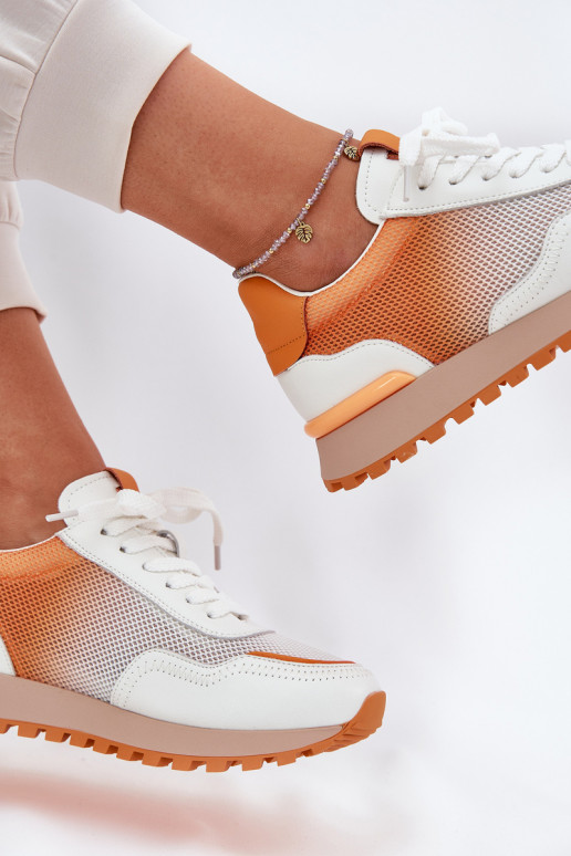 Āda sporta apavi ar tīkliņu Sievišķīgs Vinceza 66775 oranžas krāsas