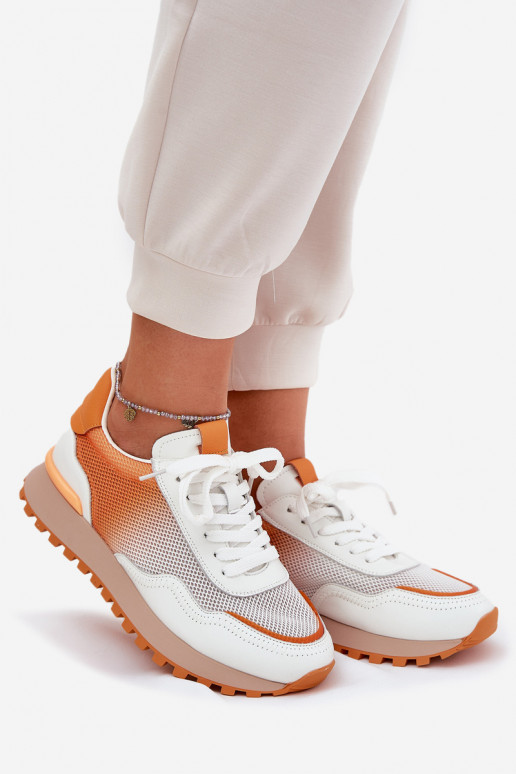 Āda sporta apavi ar tīkliņu Sievišķīgs Vinceza 66775 oranžas krāsas