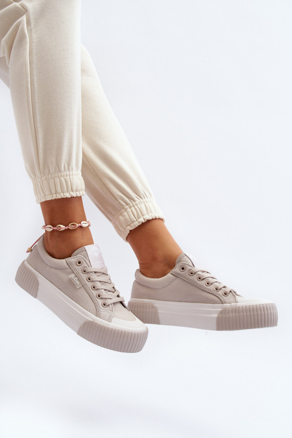 sieviešu puszābaki ar masīvu zoli Lee Cooper LCW-24-31-2178 Pelēkas krāsas