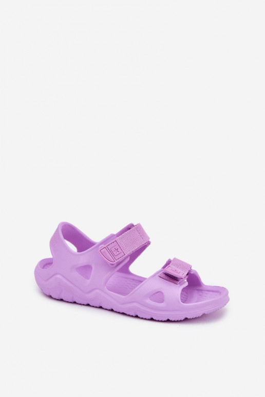 Vieglas čības uz pirksta sandales Bērnu apavi Big Star RR374516 Violeta krāsa