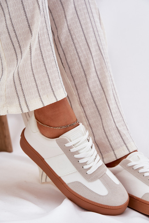 Sneakers modeļa apavi Sievišķīgs Big Star RR274804 baltas krāsas