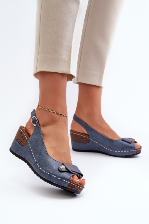 Sievišķīgs Vieglas platformas basenes Comfort Shoes Zilas krāsas Efravia