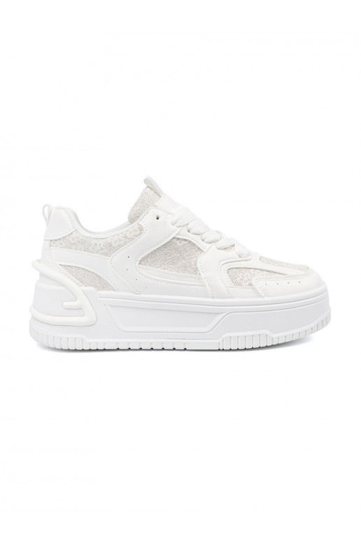 Sneakers modeļa apavi d msk s krajkou b l 