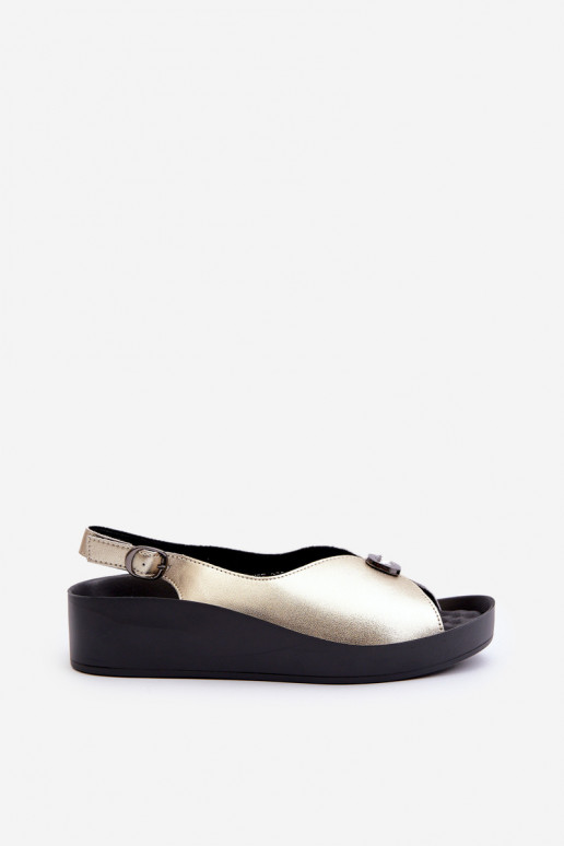 Sieviešu basenes  Sievišķīgs Uz ķīļa un platforma S.Barski KV27-020 Zelta krāsas