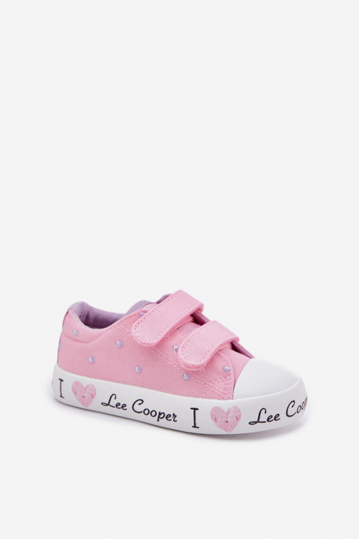 brīvā laika apavi Bērnu ar lipīgām aizdarēm Lee Cooper LCW-25-02-3265K Rozā krāsas