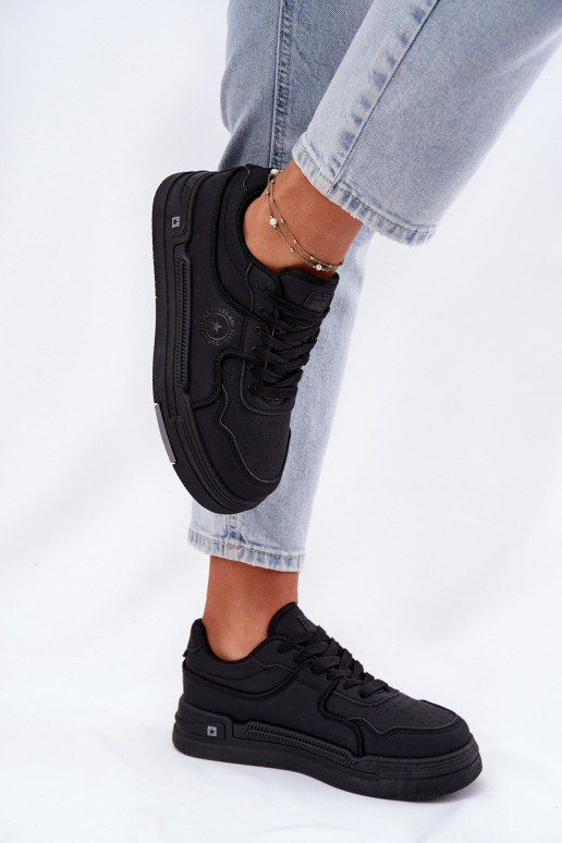 Zems Sneakers modeļa apavi Sievišķīgs Big Star RR274A311 HI-POLY SYSTEM melnas krāsas