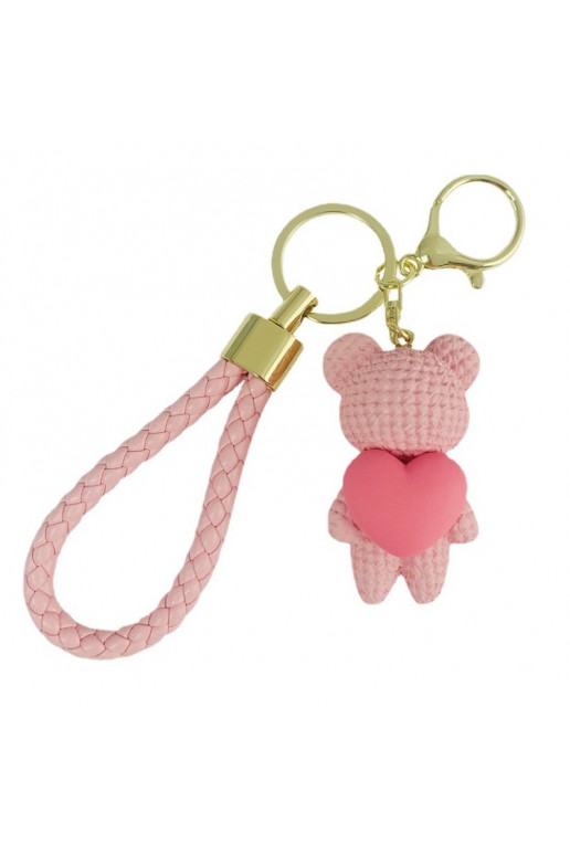 Atslēgu piekariņš rozā Bear  BRL284