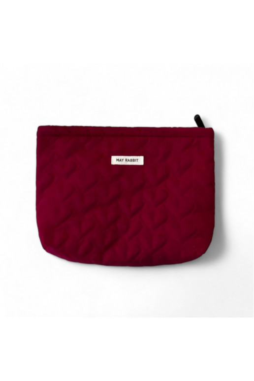 Kosmētikas soma jednokomorowa  serca bordo krāsa 25 x 5 x18 KS120BOR
