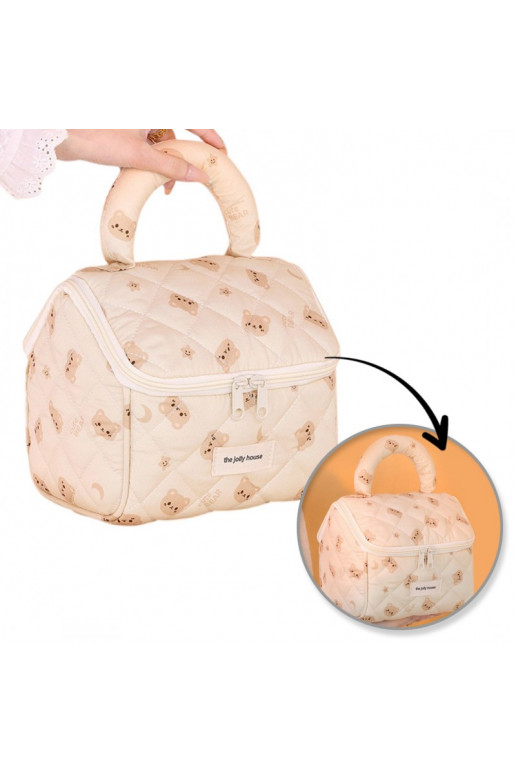 Salokāma kosmētikas somiņa elegancka   BEAR KS131K