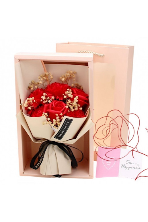 Bukiet zapachowych ów mydlanych  6 gab.  flower box BUK09CZE