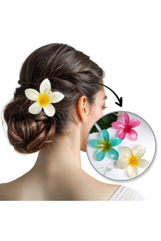 Matu sprādze Barrette XL KLIPS  ombre dzeltena krāsa 6 SP404