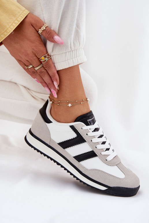 Zems Sneakers modeļa apavi Sievišķīgs baltas krāsas Rulaana